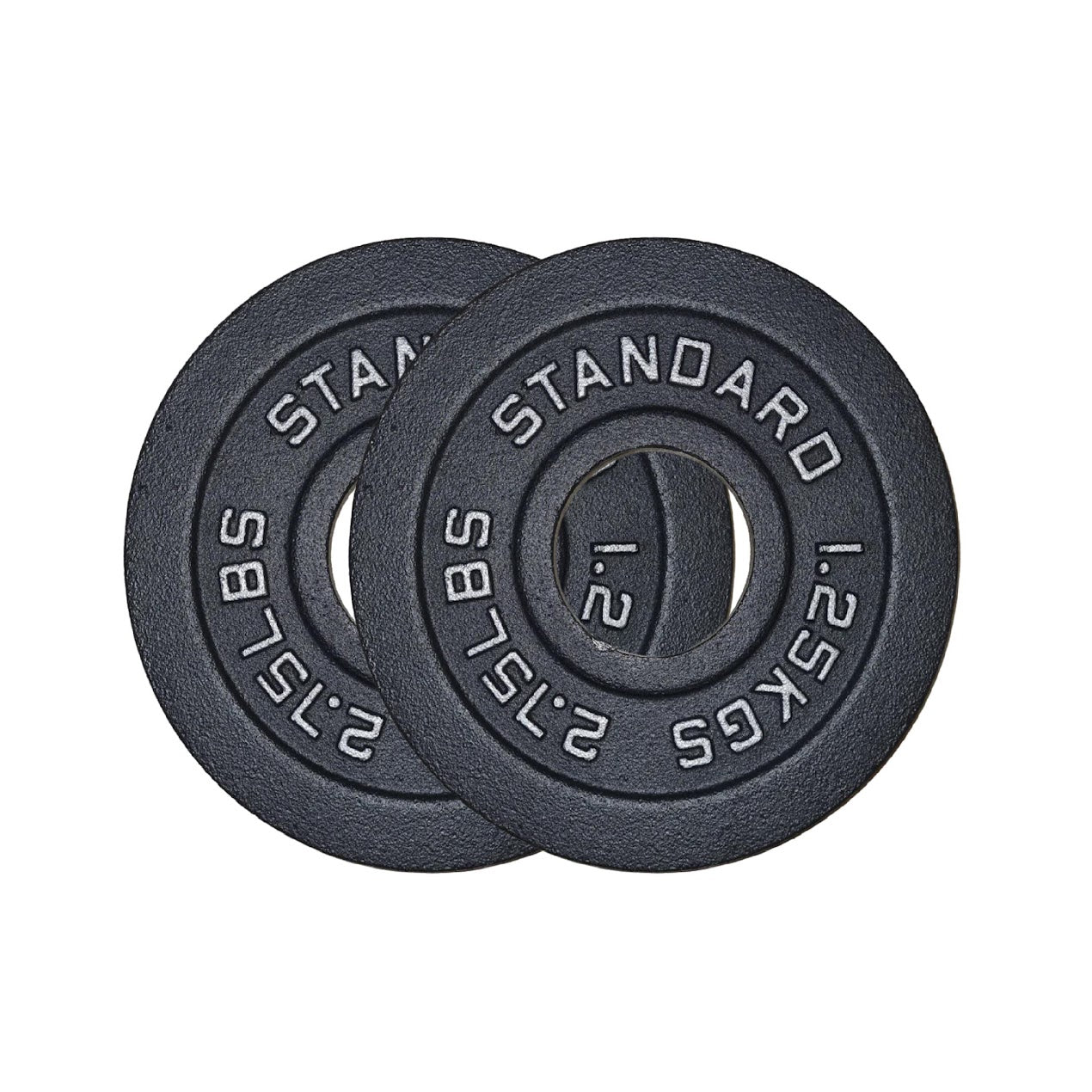 Olympic Cast Iron Weight Plates – Matte Black Deep‑Dish Design, 2″ Hole, Heavy-Duty Build for Barbell Training, Home Gym & Strength Workouts