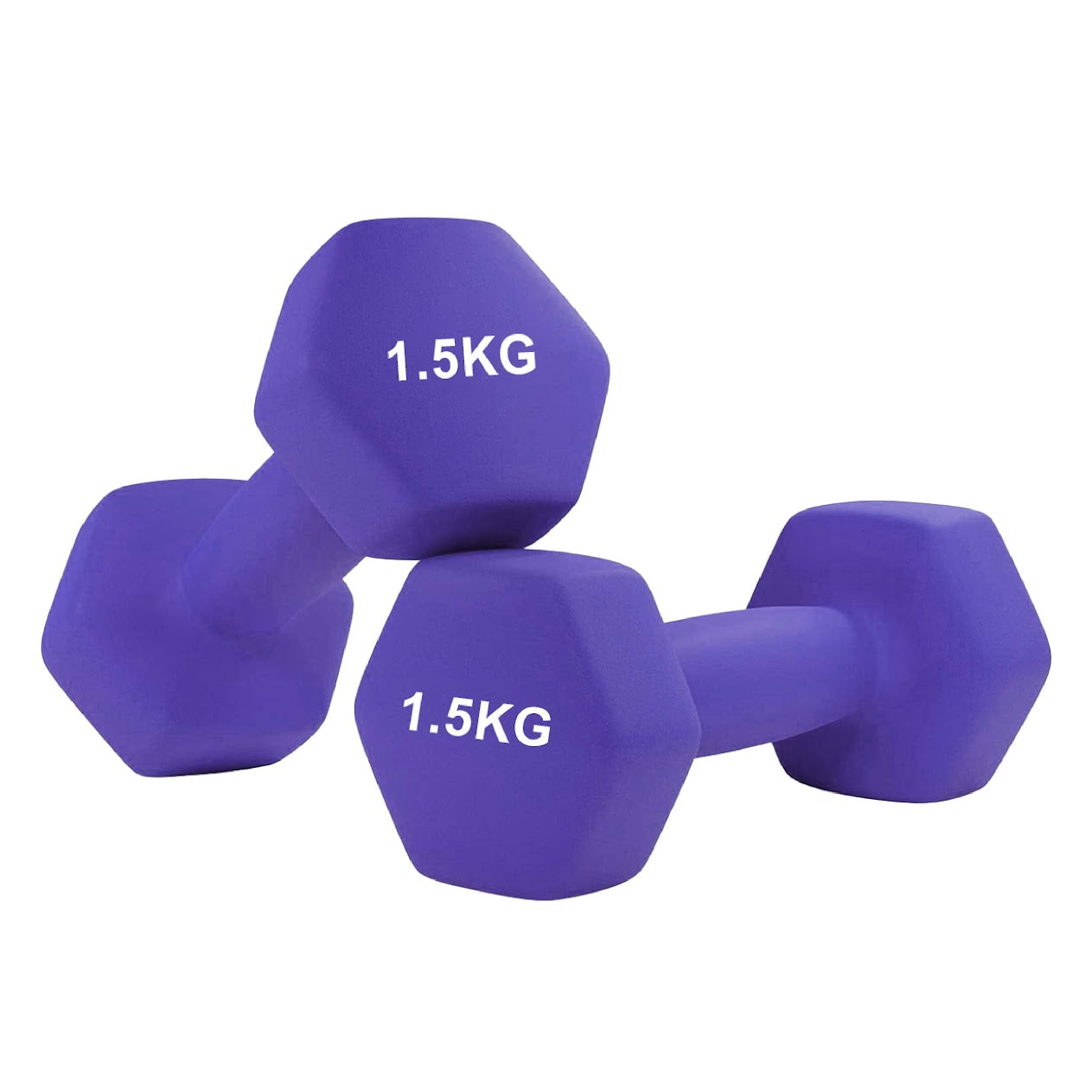 Sculpt & Tone with Hex Neoprene Dumbbells – Cast Iron Core, Non‑Slip Grip, Anti‑Roll Coating for Safe, Stylish Home Gym Strength Training