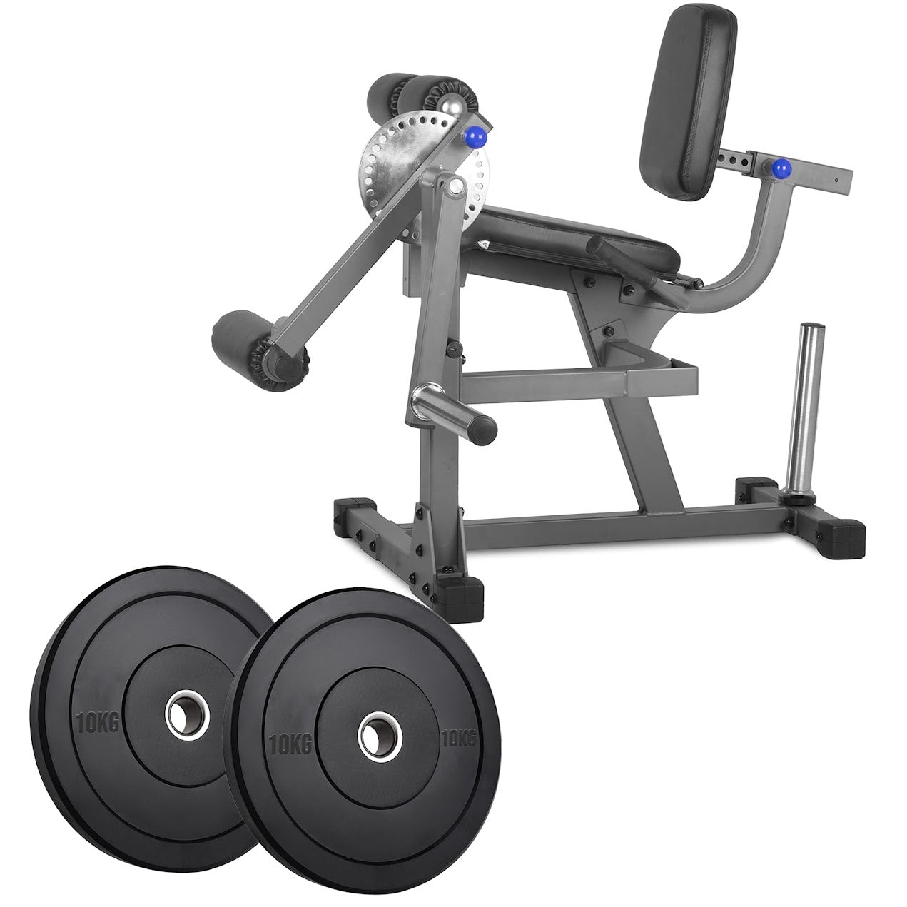 Heavy‑Duty Adjustable Leg Extension & Curl Machine – Powder‑Coated Steel, 4‑Way Adjustment, Quad & Hamstring Strength Training for Home Gym