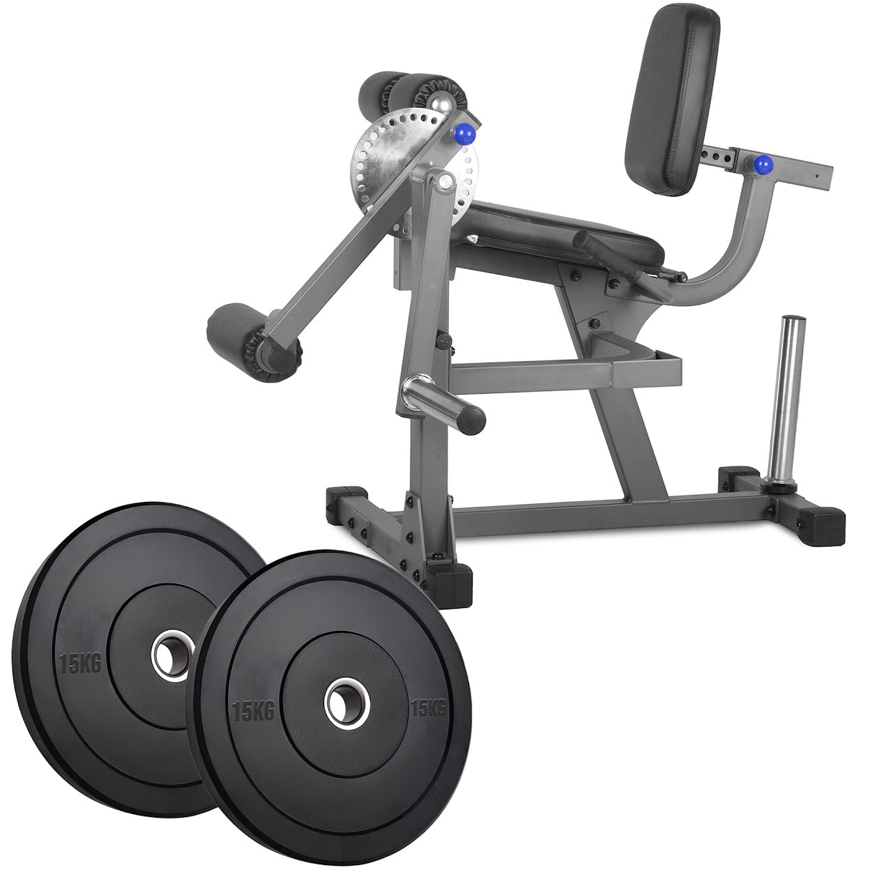 Heavy‑Duty Adjustable Leg Extension & Curl Machine – Powder‑Coated Steel, 4‑Way Adjustment, Quad & Hamstring Strength Training for Home Gym