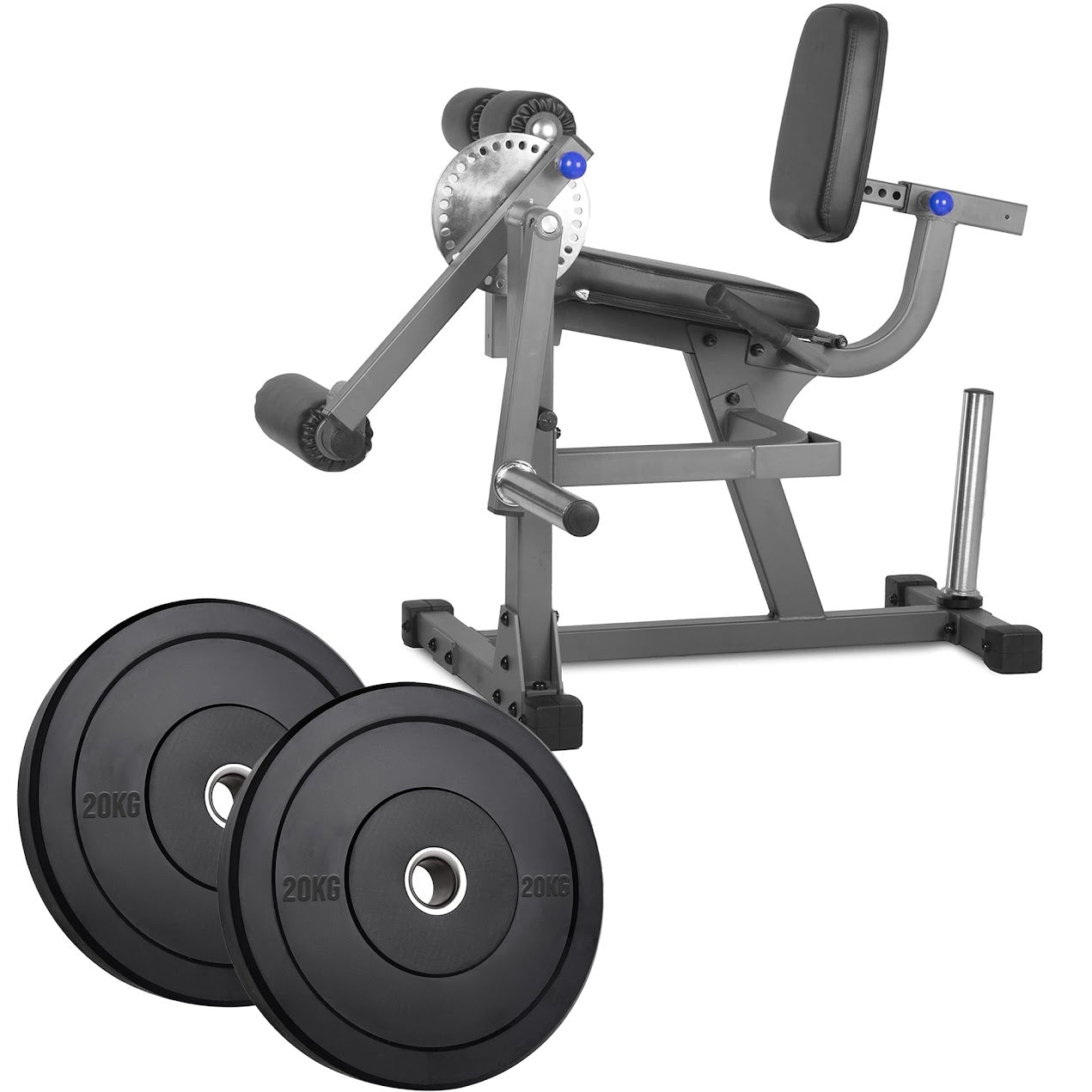 Heavy‑Duty Adjustable Leg Extension & Curl Machine – Powder‑Coated Steel, 4‑Way Adjustment, Quad & Hamstring Strength Training for Home Gym