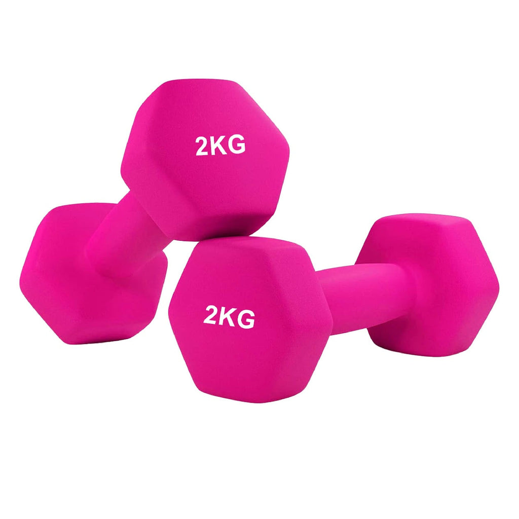 Sculpt & Tone with Hex Neoprene Dumbbells – Cast Iron Core, Non‑Slip Grip, Anti‑Roll Coating for Safe, Stylish Home Gym Strength Training