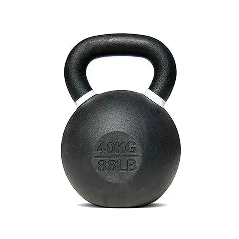 Premium Cast Iron Kettlebells – Powder‑Coated Finish with Ergonomic Grip – Strength Training Weights for Home Gym Workouts