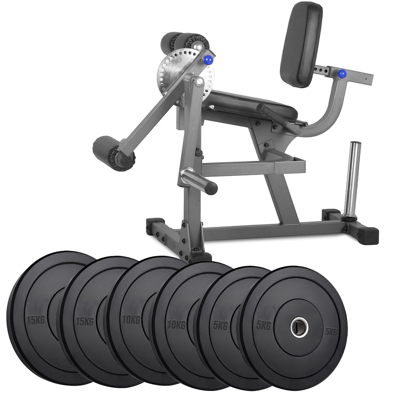Heavy‑Duty Adjustable Leg Extension & Curl Machine – Powder‑Coated Steel, 4‑Way Adjustment, Quad & Hamstring Strength Training for Home Gym