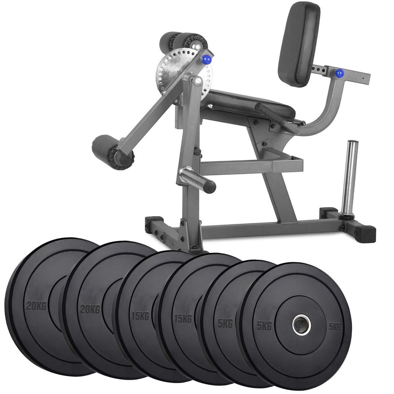 Heavy‑Duty Adjustable Leg Extension & Curl Machine – Powder‑Coated Steel, 4‑Way Adjustment, Quad & Hamstring Strength Training for Home Gym