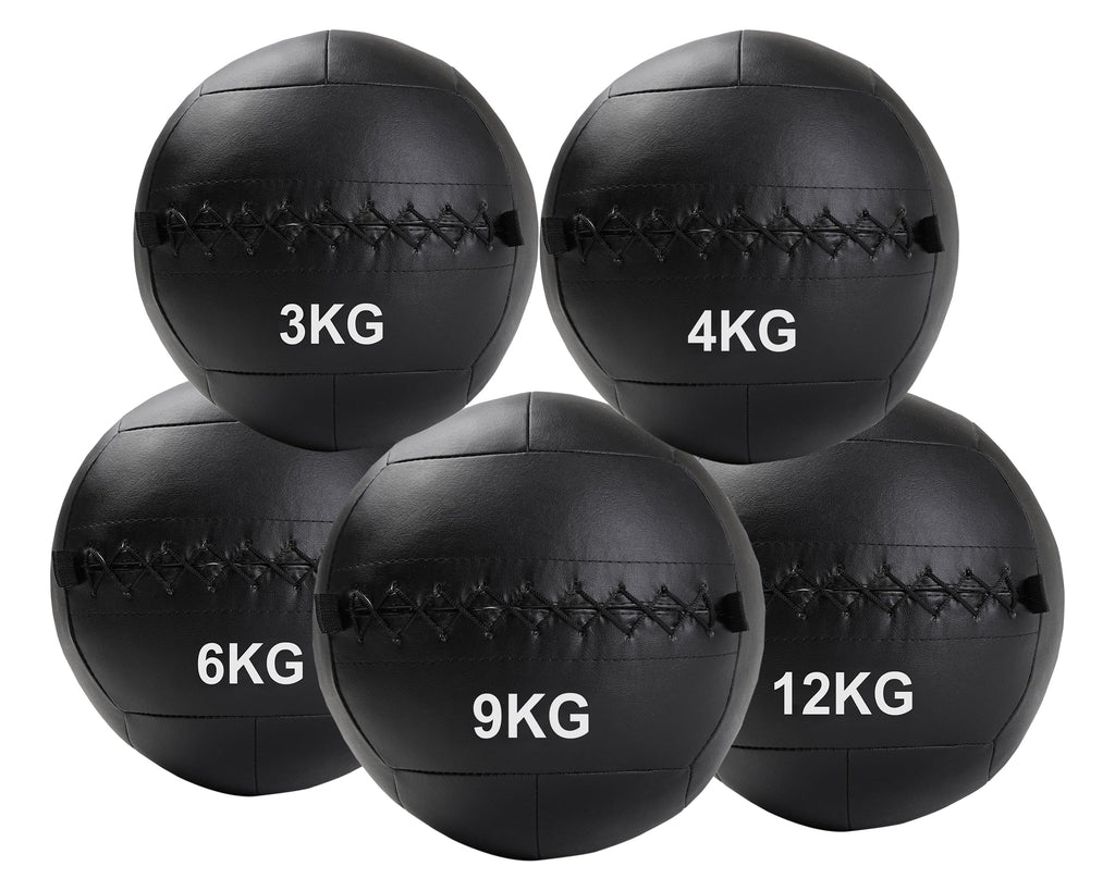 Premium No‑Bounce Wall Ball – 3–12 kg Vinyl-Coated Medicine Ball for Home Strength & Power Training, Ideal for Compact Gym Spaces