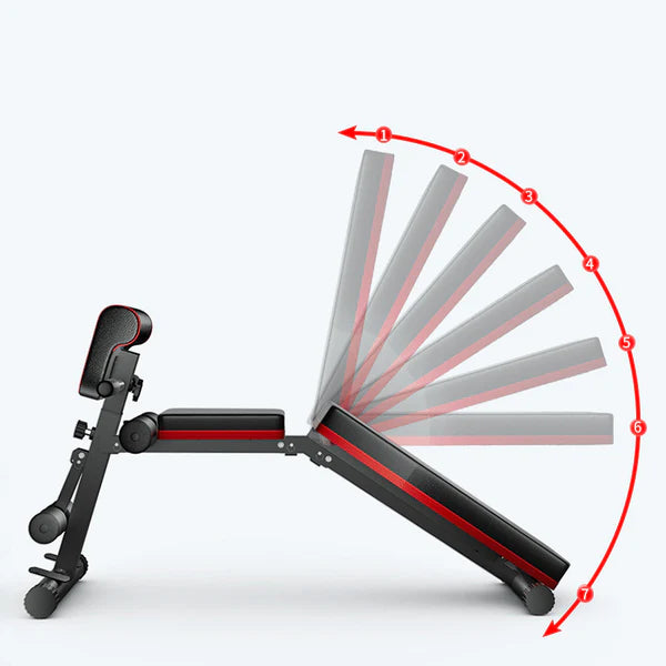 Premium Adjustable Weight Bench – Foldable Steel Frame, 7 Incline Angles, Quick Auto‑Lock, 320 kg Max Load – Ideal for Compact Home Gym Training