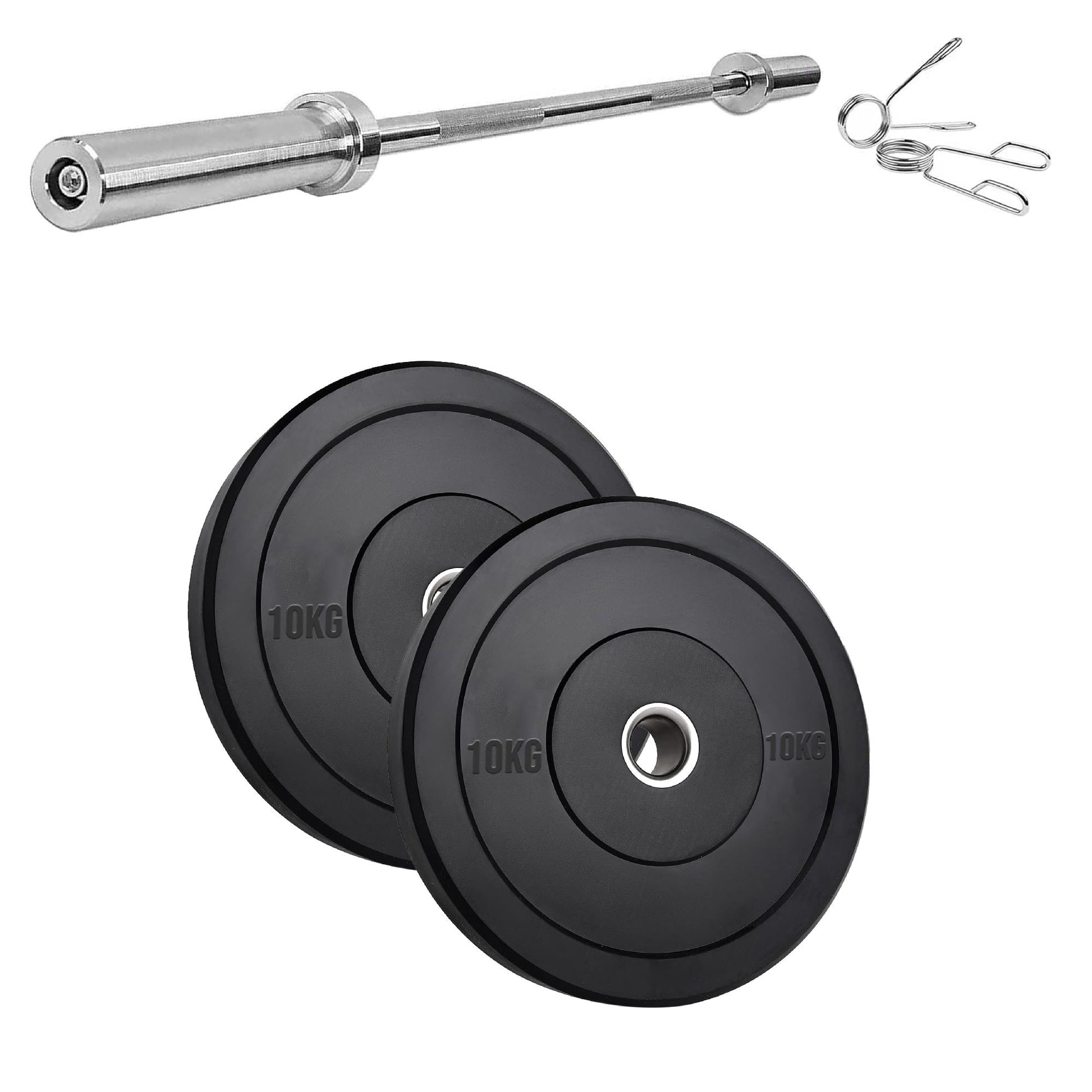 Premium Olympic Rubber Bumper Weight Plates – Low Bounce, 2″ Steel Core, 5–25 kg Pairs & Sets for Silent Strength Training in Home Gyms