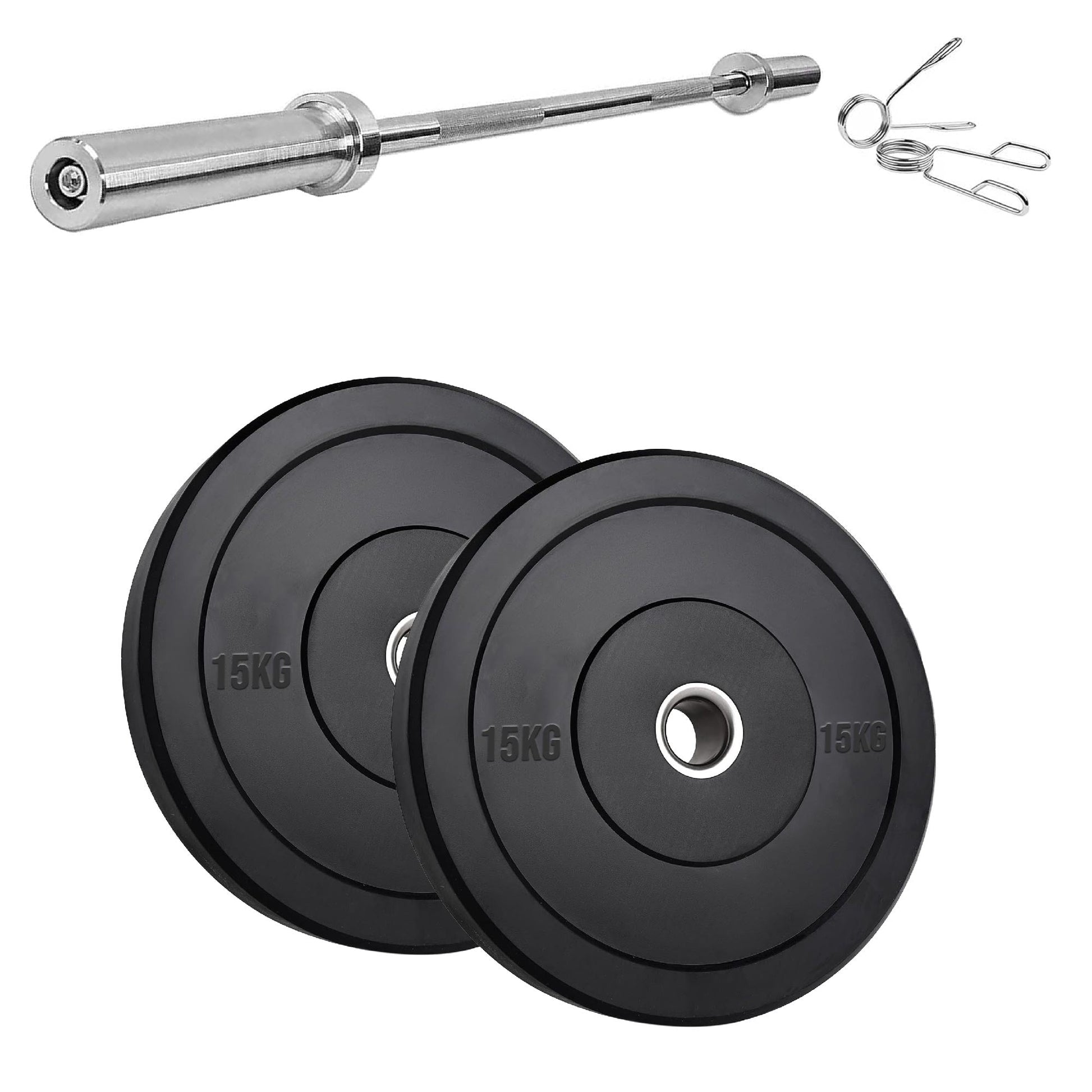 Premium Olympic Rubber Bumper Weight Plates – Low Bounce, 2″ Steel Core, 5–25 kg Pairs & Sets for Silent Strength Training in Home Gyms