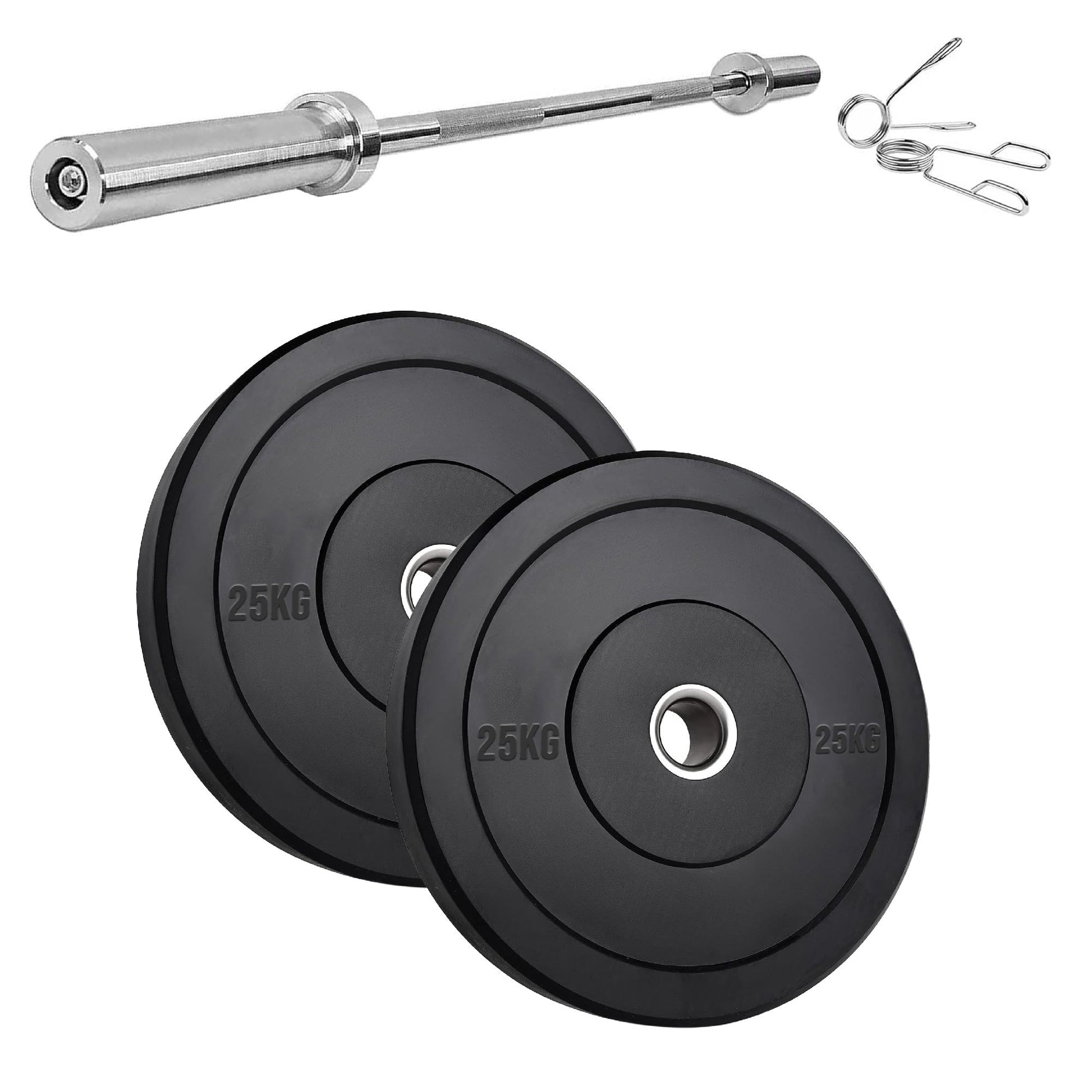 Premium Olympic Rubber Bumper Weight Plates – Low Bounce, 2″ Steel Core, 5–25 kg Pairs & Sets for Silent Strength Training in Home Gyms