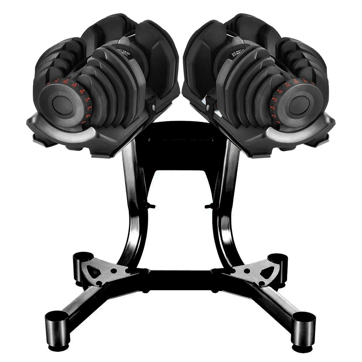 Premium Dumbbell Stand with 24–40 kg Adjustable Weights – Steel Rack, Ergonomic Dial System & Belt Support for Compact Strength Training at Home
