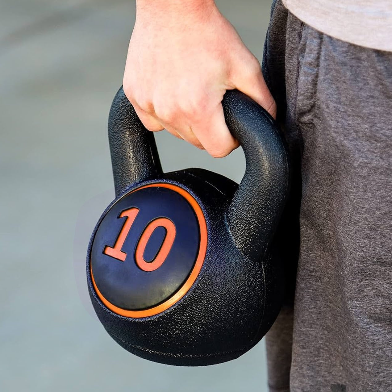 Complete Kettlebell Training Set – Cement-Filled HDPE Shell, Ergonomic Textured Handle – 5/10/15 lb for Full-Body Strength & Core – Ideal for Home Gyms