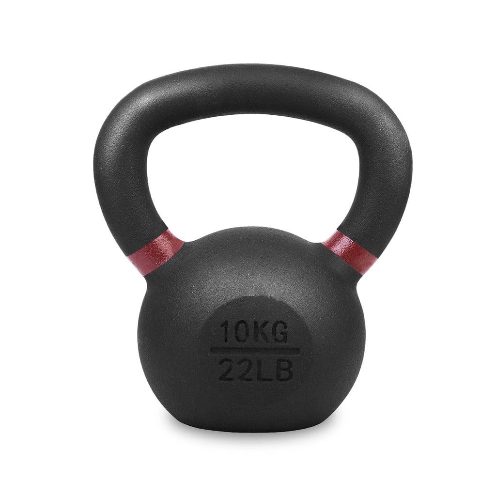 Premium Cast Iron Kettlebells – Powder‑Coated Finish with Ergonomic Grip – Strength Training Weights for Home Gym Workouts