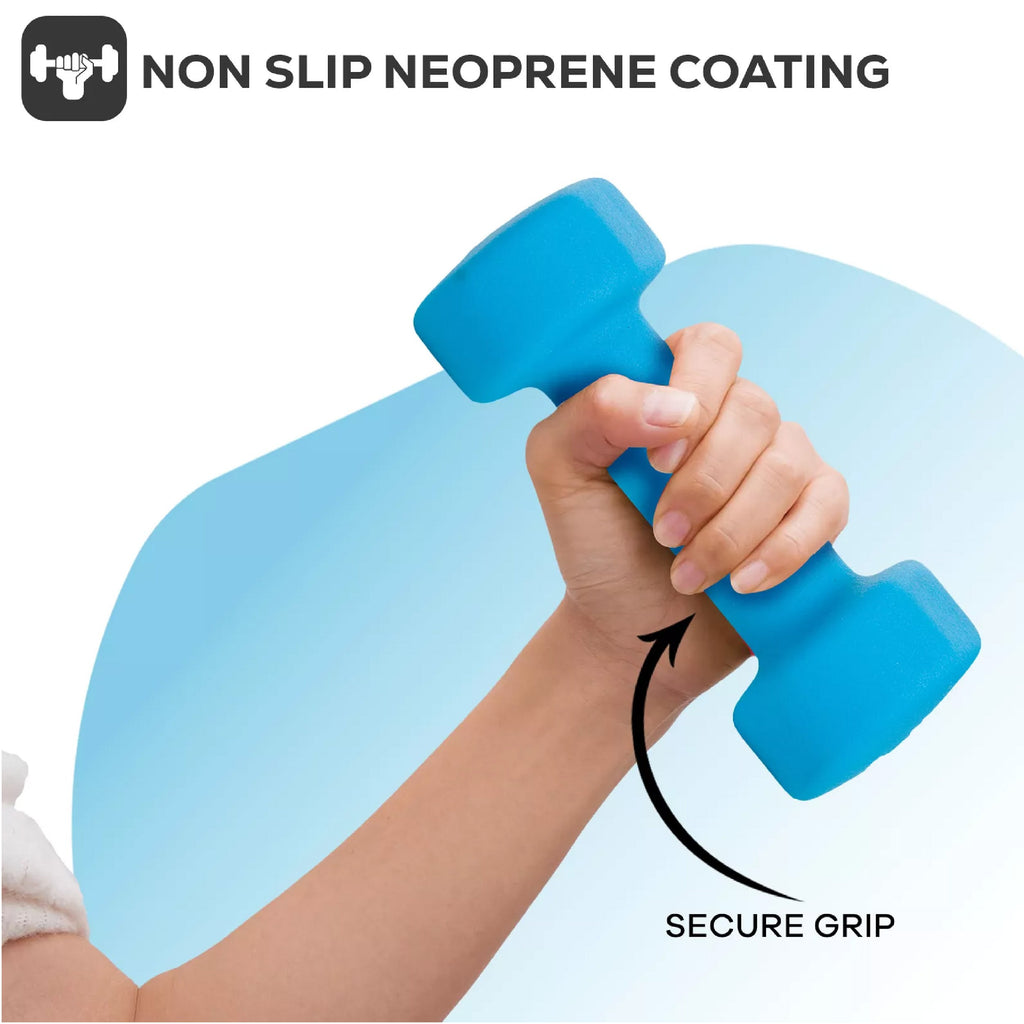 Sculpt & Tone with Hex Neoprene Dumbbells – Cast Iron Core, Non‑Slip Grip, Anti‑Roll Coating for Safe, Stylish Home Gym Strength Training