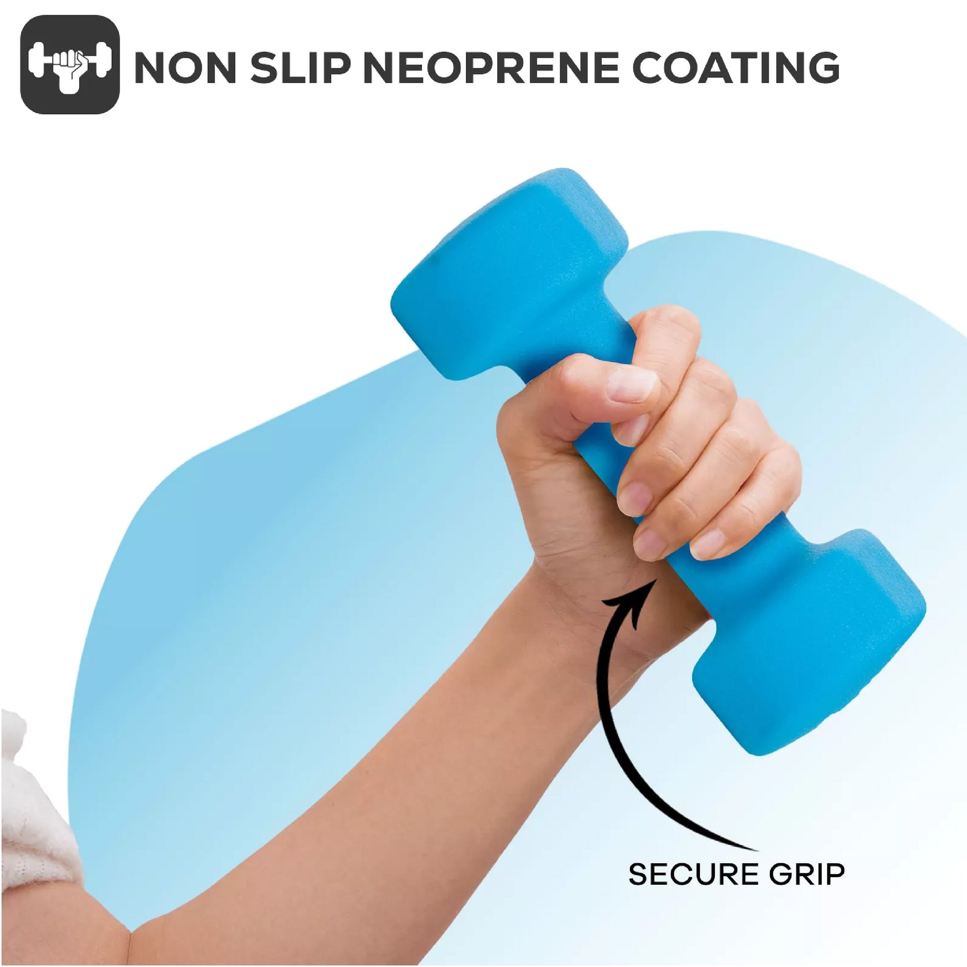 Sculpt & Tone with Hex Neoprene Dumbbells – Cast Iron Core, Non‑Slip Grip, Anti‑Roll Coating for Safe, Stylish Home Gym Strength Training