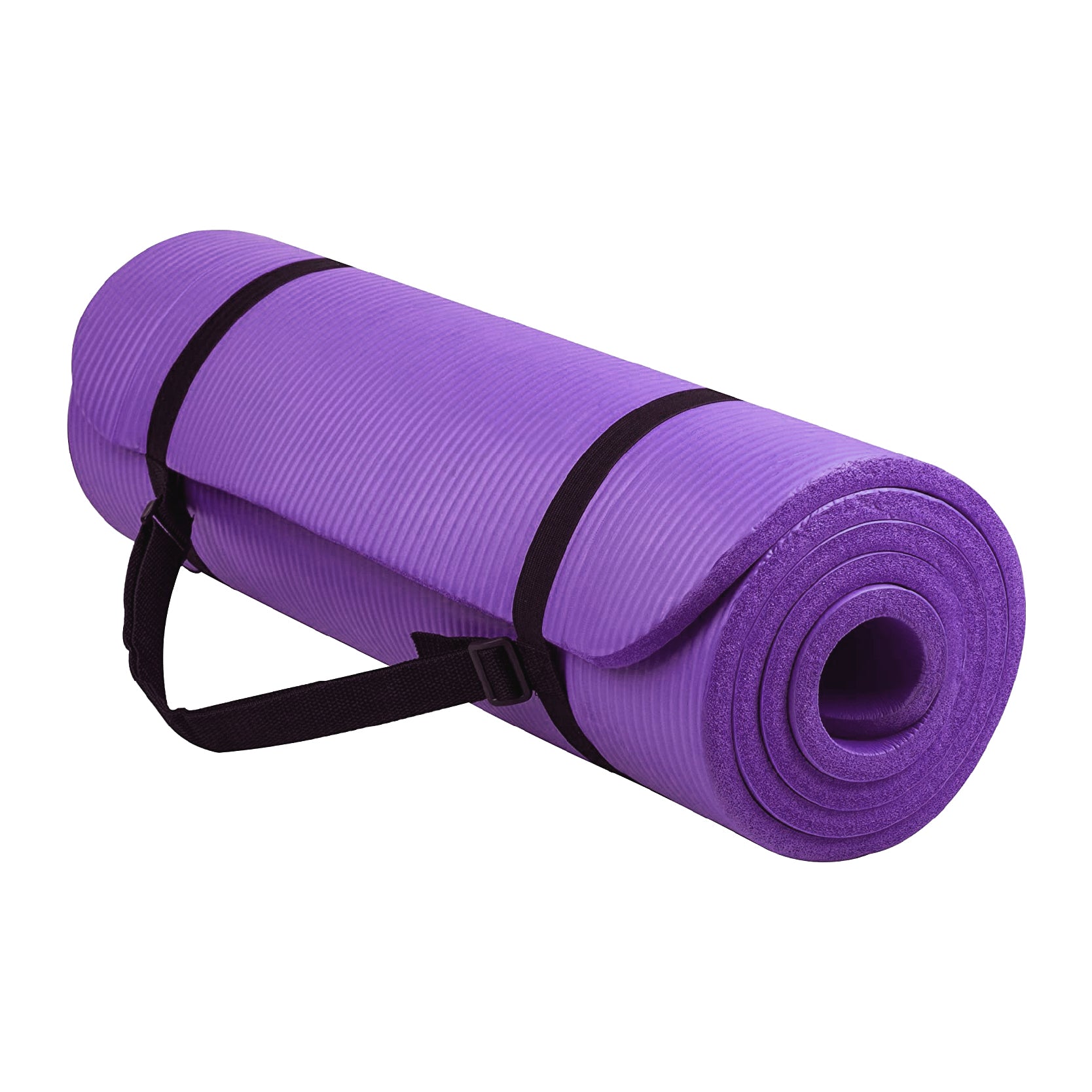 Ultra-Comfort 10mm NBR Foam Yoga Mat – Non-Slip, Joint-Supportive Pad for Home Workouts, Pilates, HIIT & More – Portable with Carry Strap