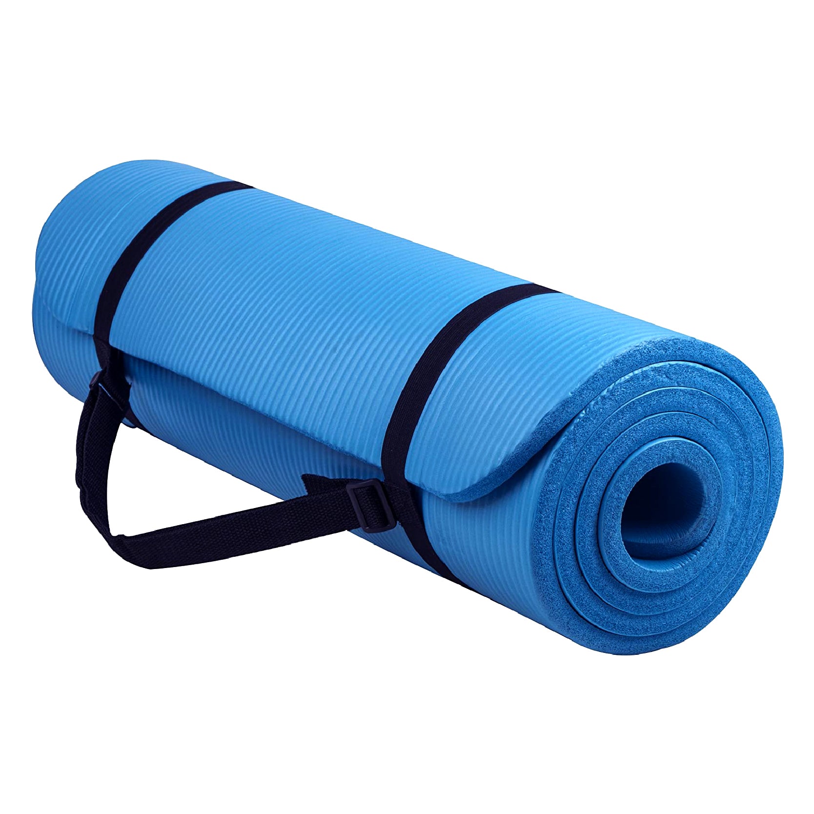 Ultra-Comfort 10mm NBR Foam Yoga Mat – Non-Slip, Joint-Supportive Pad for Home Workouts, Pilates, HIIT & More – Portable with Carry Strap