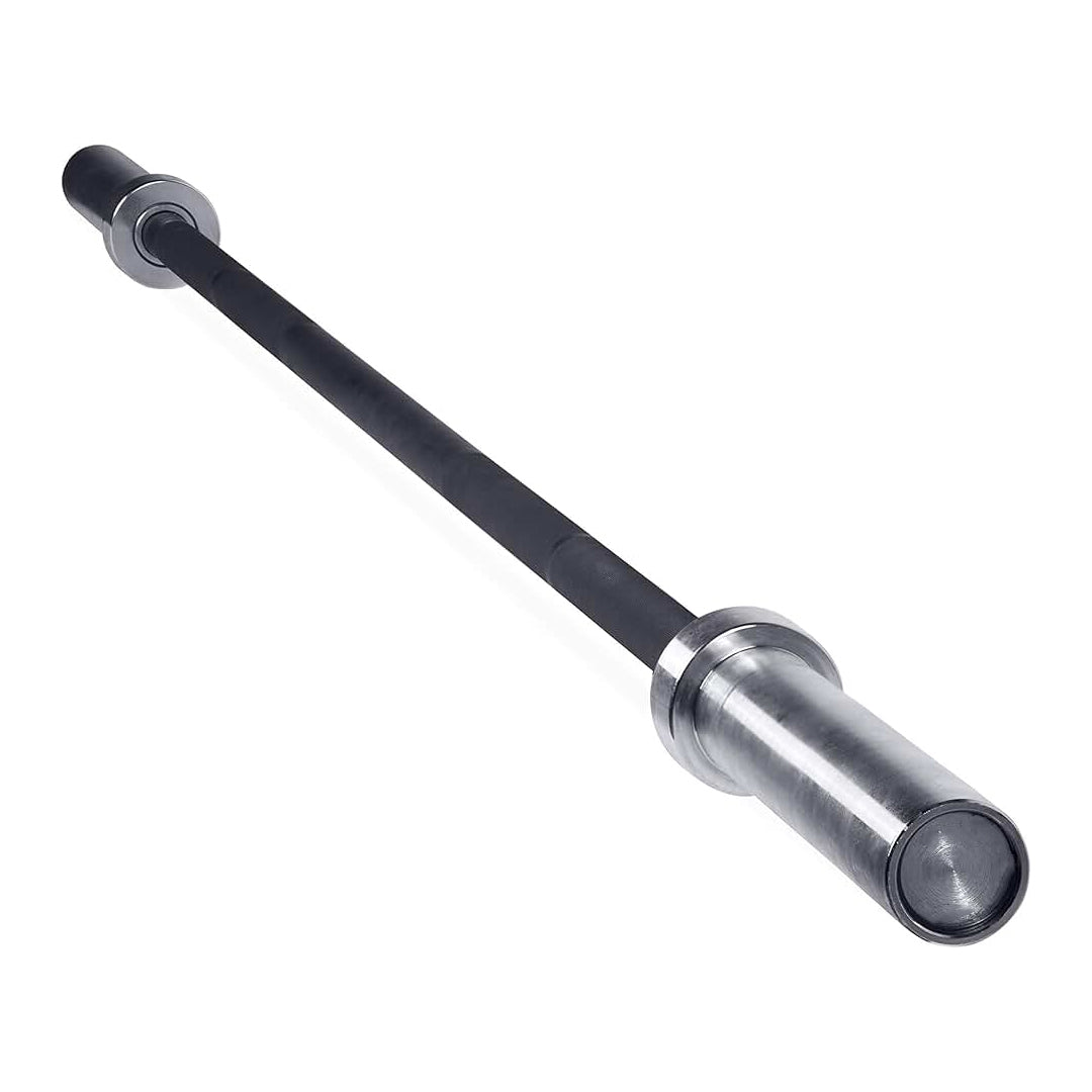Heavy Duty Olympic Weightlifting Barbell – Premium Chrome Coat, Dual-Rated, Spring-Collar Set – 7‑ft Multipurpose Bar for Squat, Bench, Deadlift in Home Gym