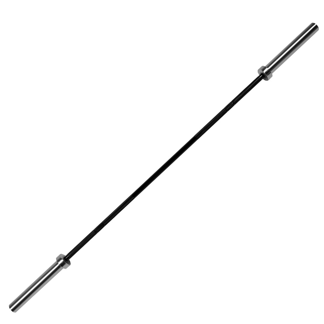 Heavy Duty Olympic Weightlifting Barbell – Premium Chrome Coat, Dual-Rated, Spring-Collar Set – 7‑ft Multipurpose Bar for Squat, Bench, Deadlift in Home Gym