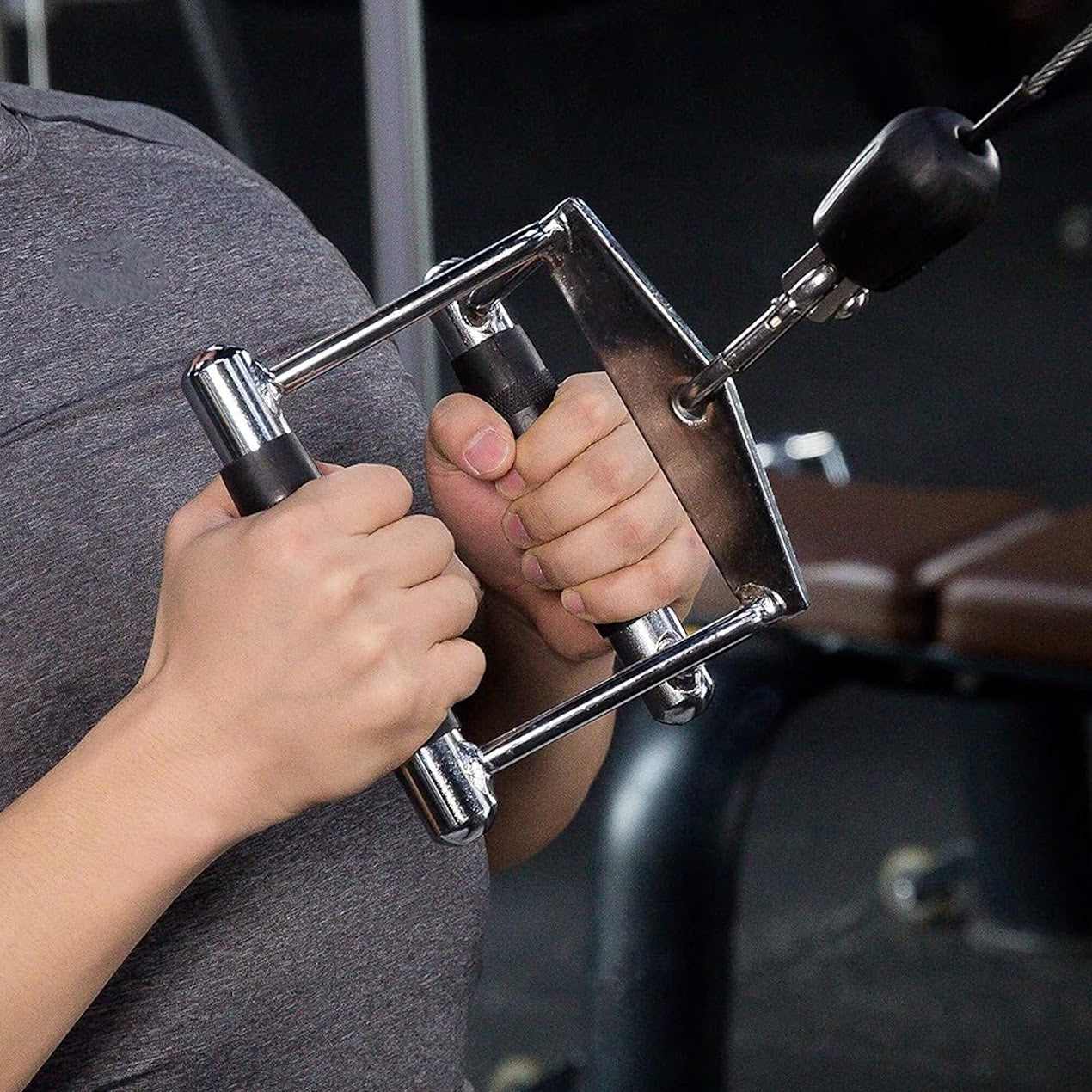 Elite Cable Attachment Kit – Precision‑Welded Steel Bars, Textured Rope & Padded Strap for Targeted Strength in Home Gym Settings