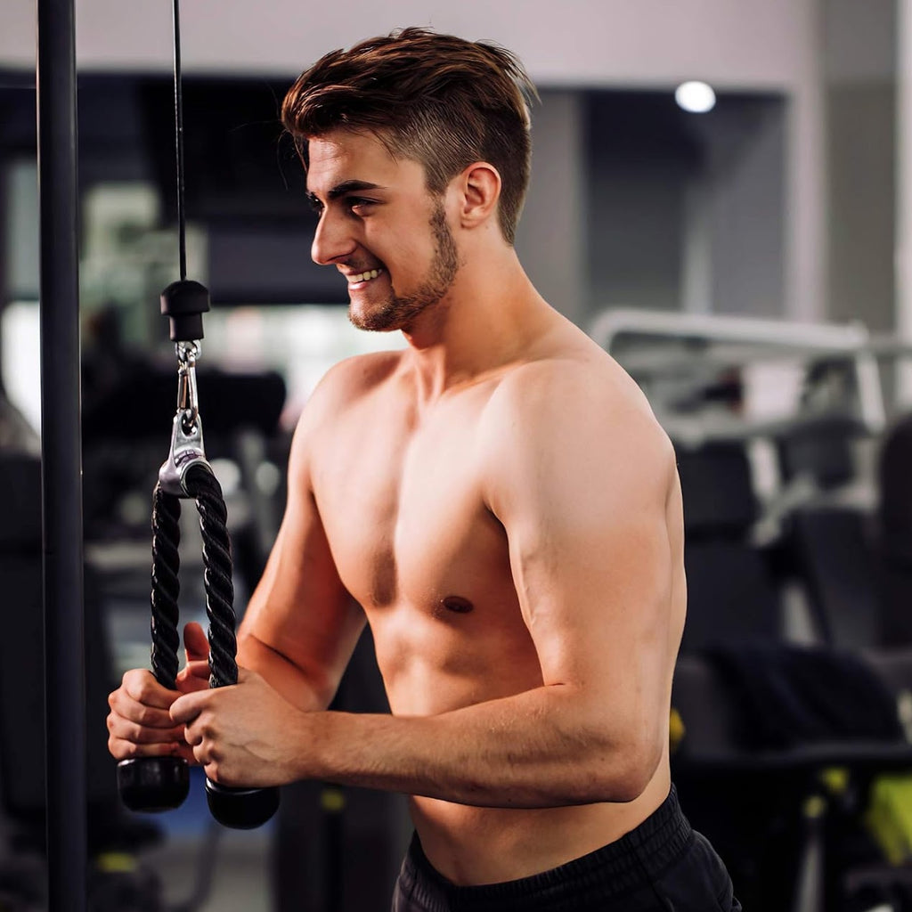 Elite Cable Attachment Kit – Precision‑Welded Steel Bars, Textured Rope & Padded Strap for Targeted Strength in Home Gym Settings