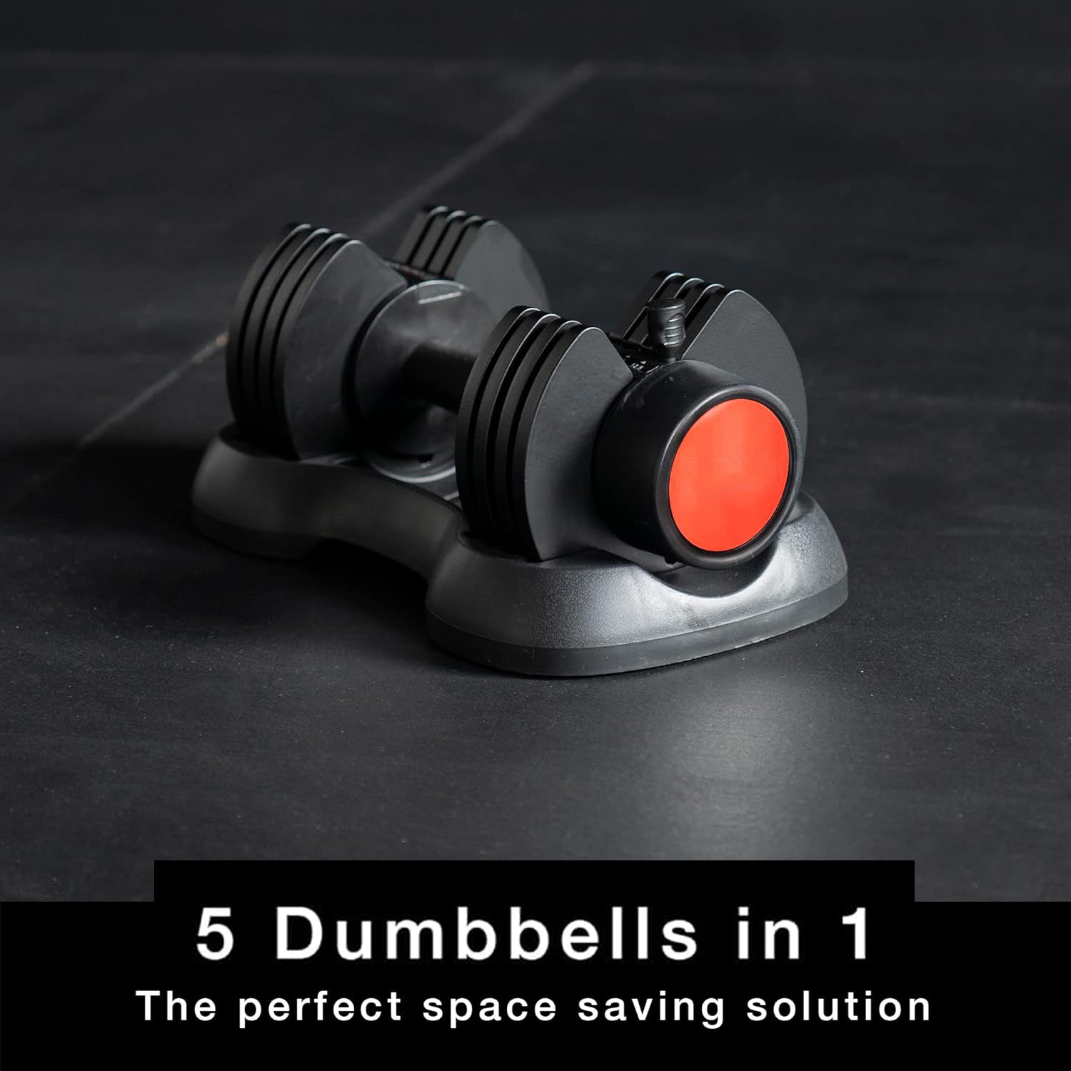 Premium Adjustable Dumbbell Set – 12.5 kg Pair, 5‑in‑1 Rubber-Coated Weights with Secure Locking System for Compact Home Gym Workouts