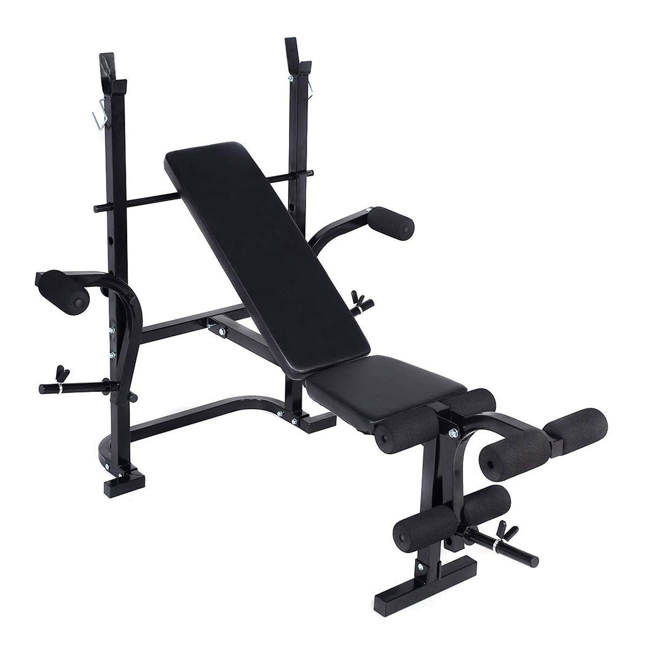 Premium Adjustable Multi-Bench with Lat Pulldown & Leg Extension | Commercial Steel Frame | Total Body Strength Workouts for Home Gym Spaces