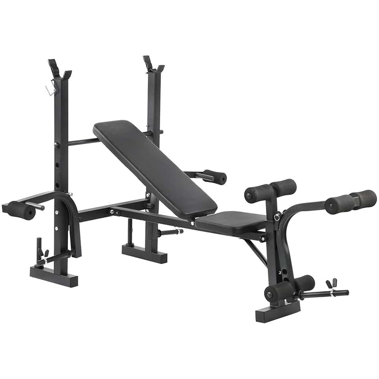 Premium Adjustable Multi-Bench with Lat Pulldown & Leg Extension | Commercial Steel Frame | Total Body Strength Workouts for Home Gym Spaces