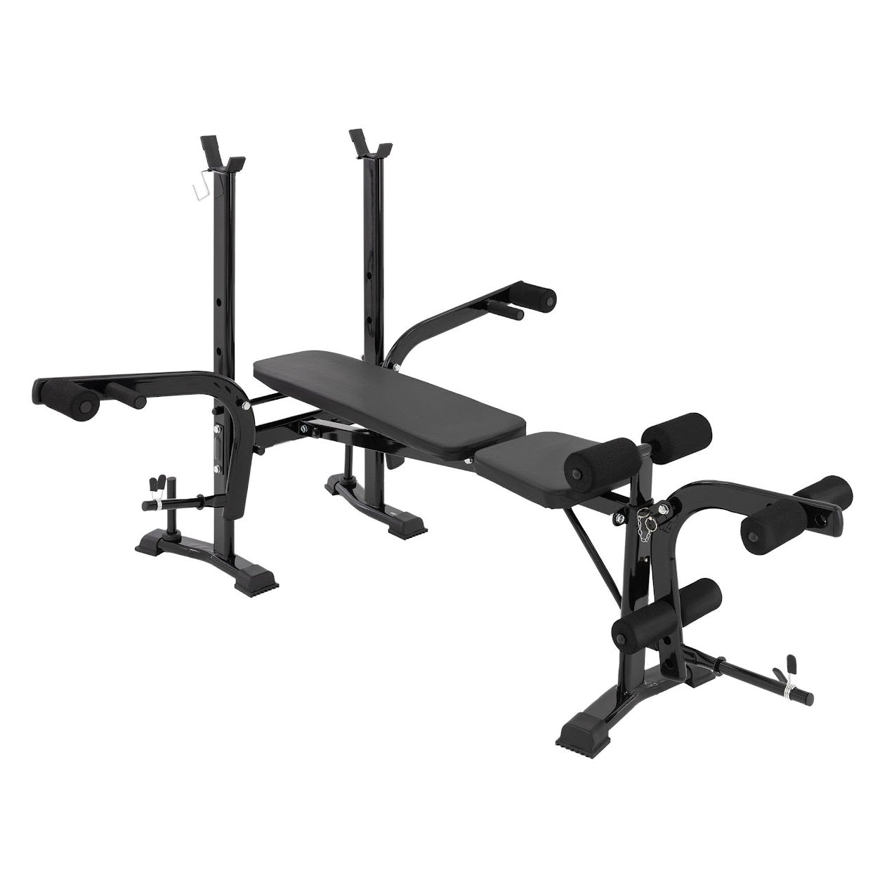 Premium Adjustable Multi-Bench with Lat Pulldown & Leg Extension | Commercial Steel Frame | Total Body Strength Workouts for Home Gym Spaces