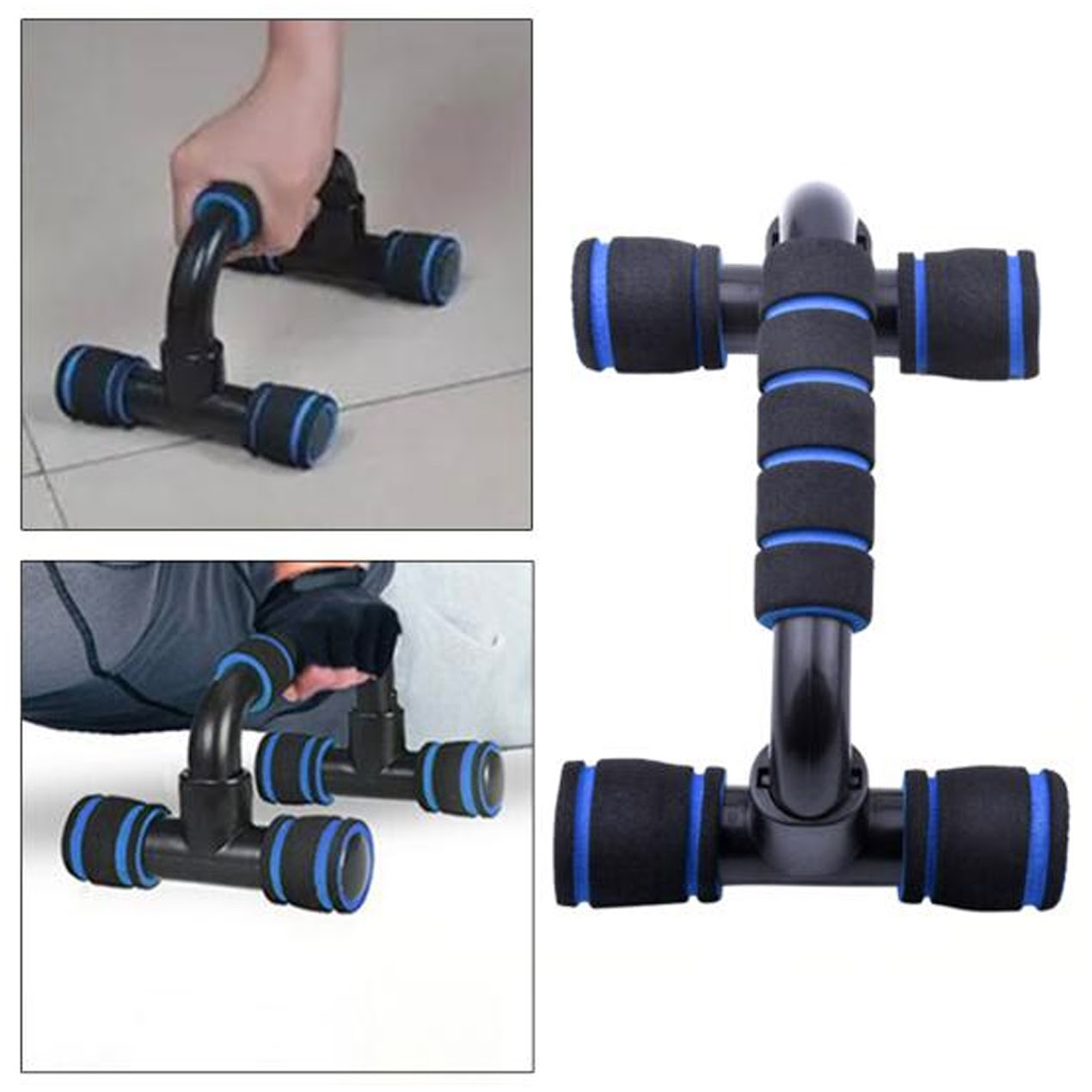 Premium Push‑Up Bars with Anti‑Slip Grips – Durable PVC/PP Workout Handles for Chest, Shoulders & Triceps – Compact Home Gym Accessory