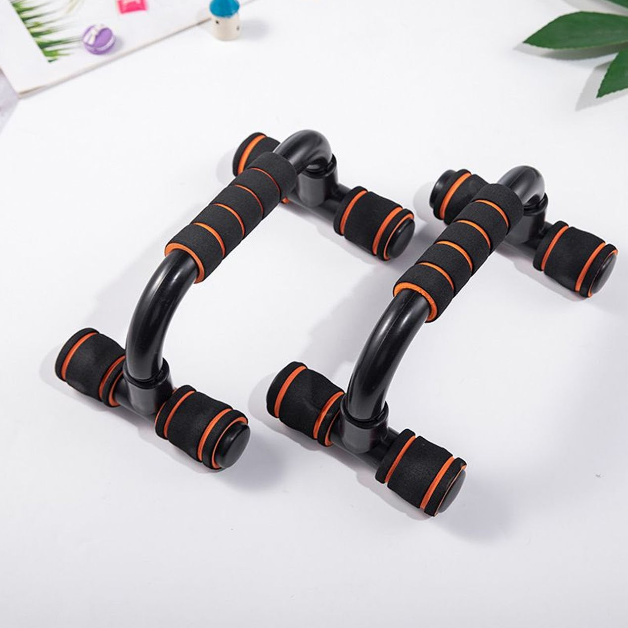Premium Push‑Up Bars with Anti‑Slip Grips – Durable PVC/PP Workout Handles for Chest, Shoulders & Triceps – Compact Home Gym Accessory