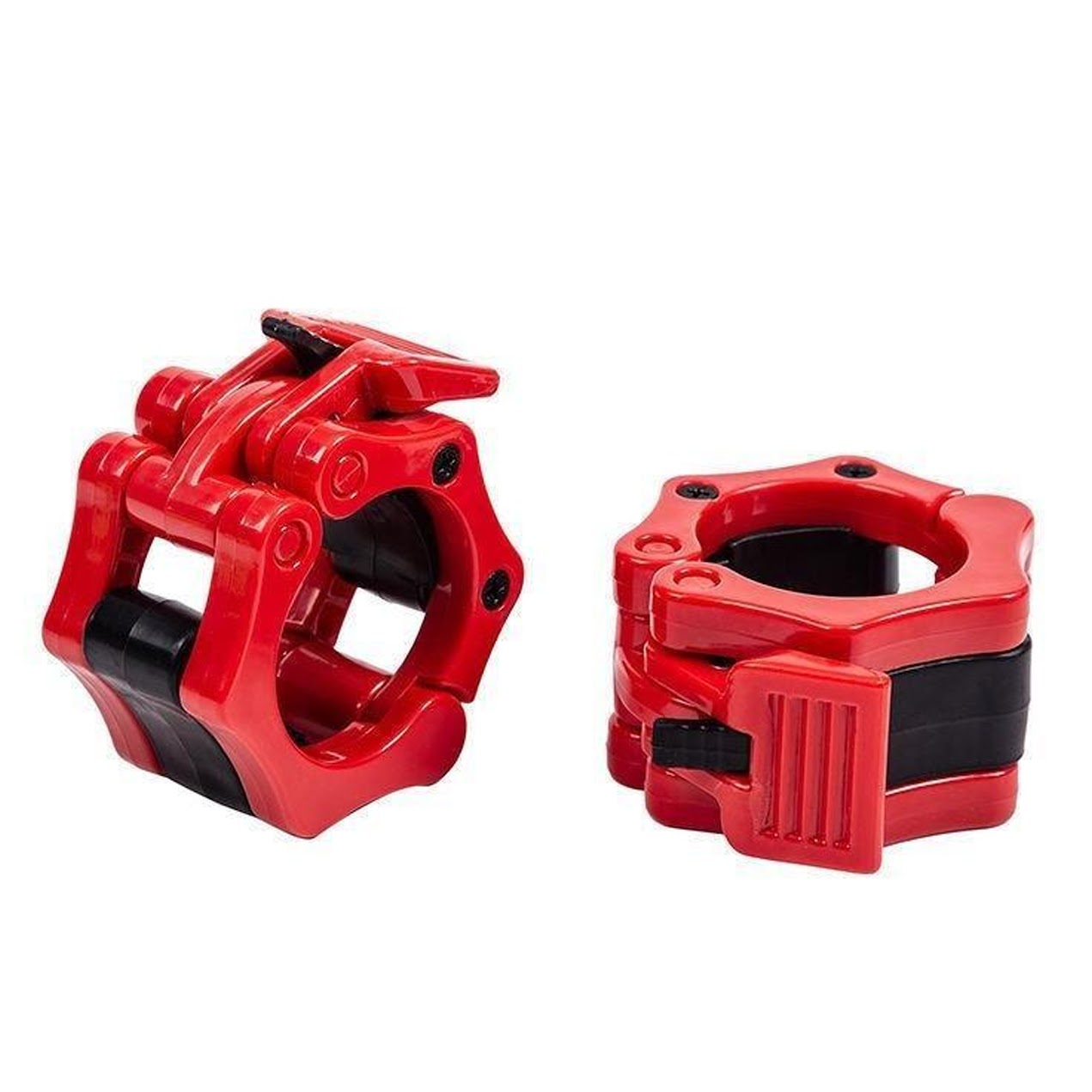 Secure Locking Olympic Barbell Collars – Heavy-Duty Quick Release Clips, Adjustable 2" Weight Clamps for CrossFit, Powerlifting, and Home Gym Barbell Training