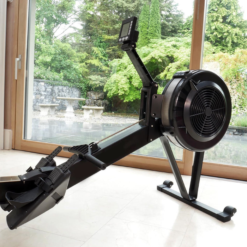 Professional-Grade Air Rowing Machine | Foldable Aluminum Build, 10 Resistance Levels, Smart Monitor & Ergonomic Seat for Compact Home Gyms