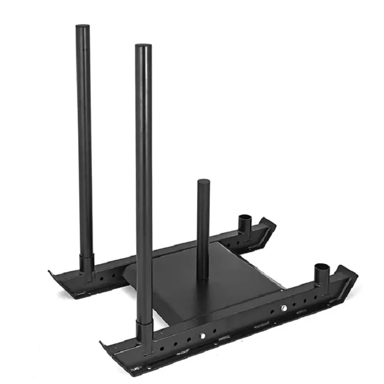 Sprint Mat & Power Sled Combo – 10m Turf Track with Metre Markings, Steel Frame, Olympic Post – Compact Functional Home Gym Setup