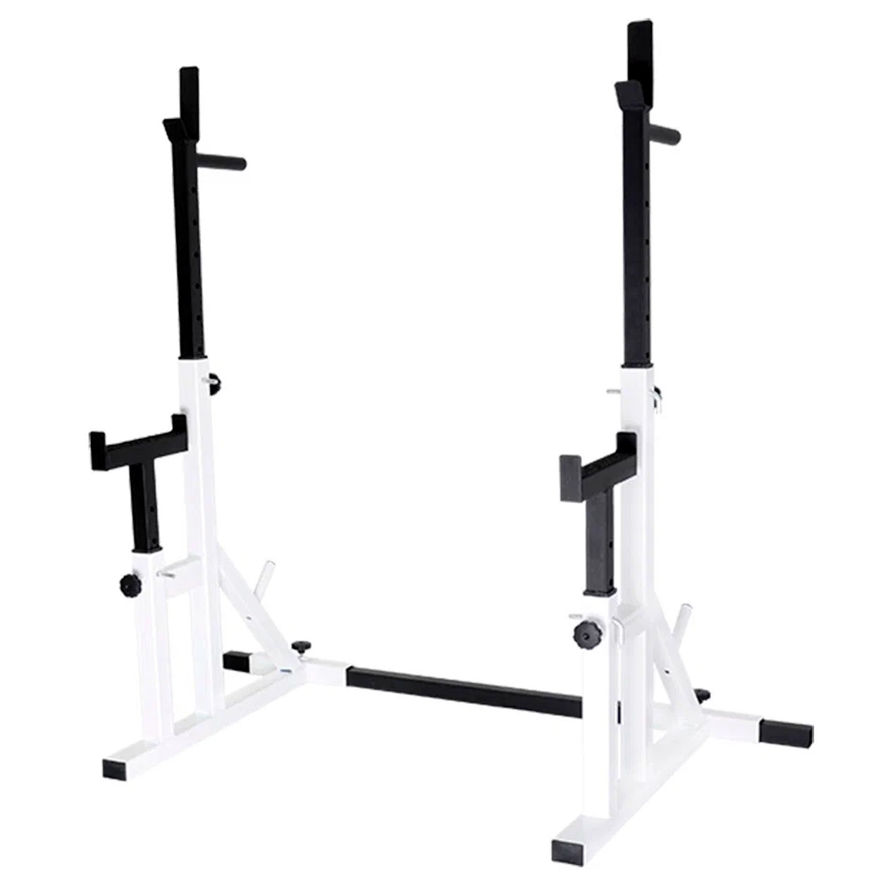 Pro-Grade Adjustable Squat & Bench Press Rack – Heavy-Duty Steel, Multi-Level Safety Pins, Compact Design for Strength Training in Home Gyms