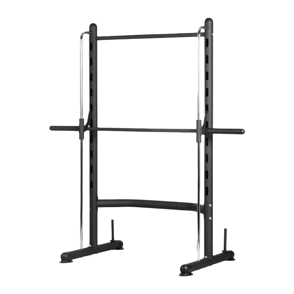 All-in-One Smith Machine Power Rack with Pull‑Up Bar, Reinforced Steel Frame & Safety Stops – Full-Body Strength Training Station for Home Gym Use