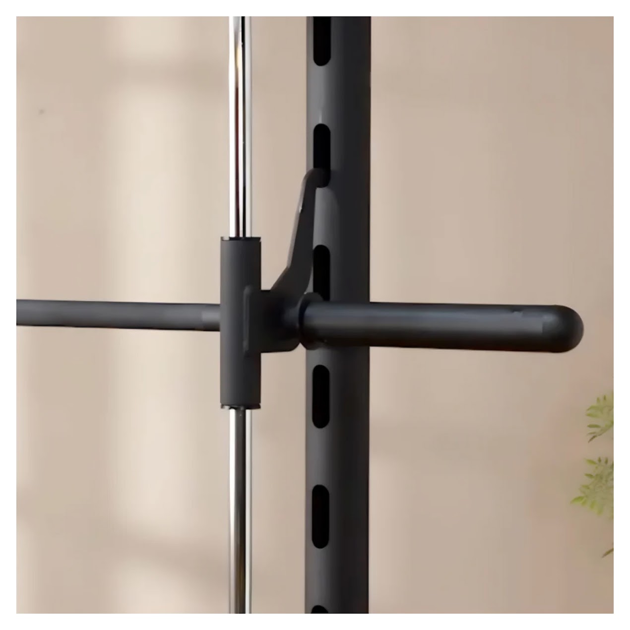 All-in-One Smith Machine Power Rack with Pull‑Up Bar, Reinforced Steel Frame & Safety Stops – Full-Body Strength Training Station for Home Gym Use