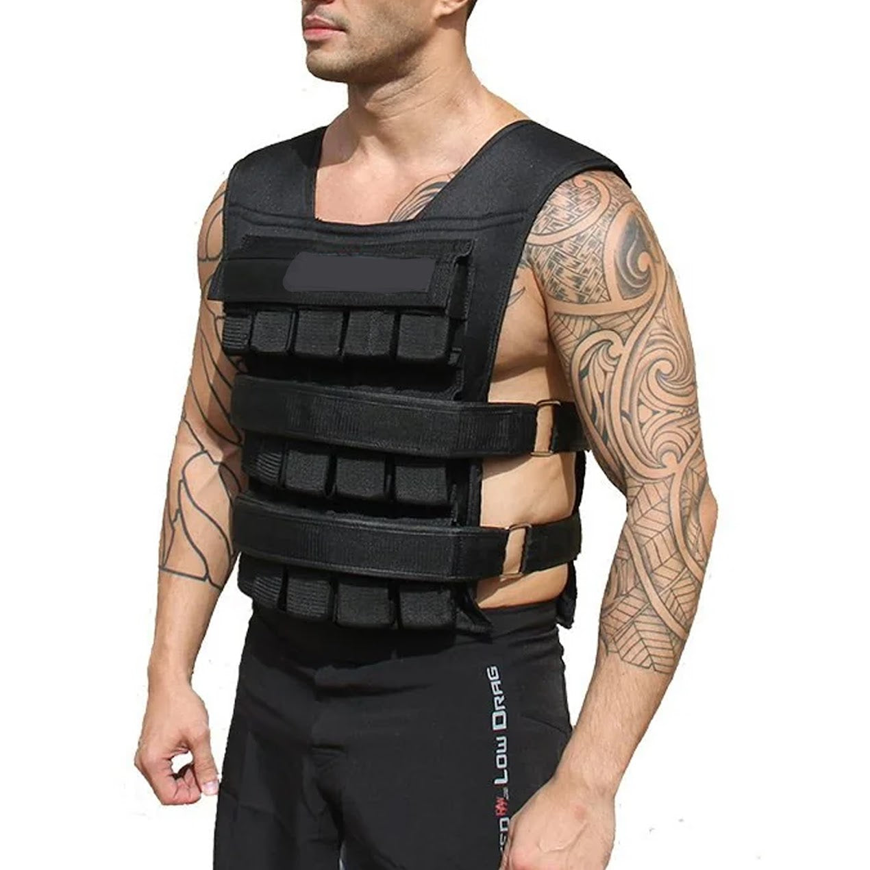 Adjustable 30kg Training Vest – Heavy-Duty Metal Inserts, Reflective Trim & Padded Fit for Strength Workouts, Running & Home Gym Conditioning